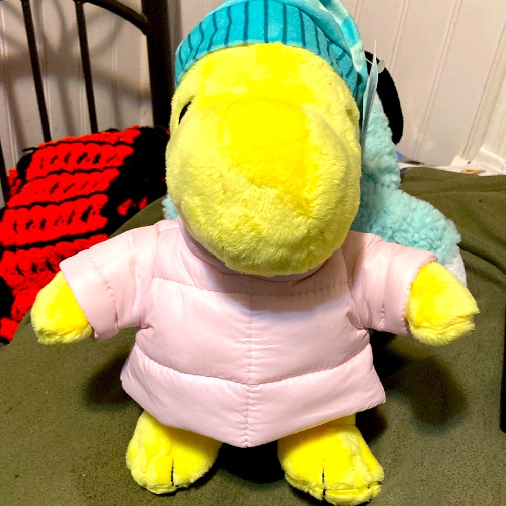 Peanuts Snoopy Woodstock Pink Puffer Jacket CVS 2024